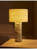 Soho Home Arabescato Corchia linen and marble table lamp 81cm (British brand)