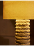 Soho Home Arabescato Corchia linen and marble table lamp 81cm (British brand)