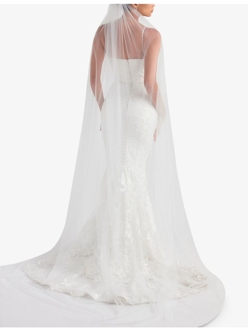 House of CB Leone tulle and satin veil 245cm, UK version
