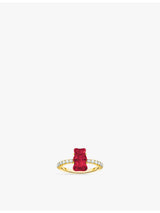selfridges Thomas Sabo x HARIBO 18ct Yellow Gold-Plated Sterling Silver Zirconia Ring- Buy online at McGrocer