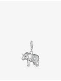 Thomas Sabo sterling silver elephant pendant charm with cubic zirconia, UK version