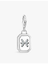 selfridges Thomas Sabo Pisces Star Sign 925 Sterling Silver and Zirconia Pendant Charm- Buy online at McGrocer