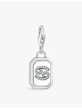 selfridges Thomas Sabo Cancer Sterling Silver Cubic Zirconia Charm- Buy online at McGrocer