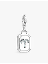 selfridges Thomas Sabo Aries Sterling Silver Cubic Zirconia Charm- Buy online at McGrocer