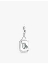 selfridges Thomas Sabo Capricorn Star Sign 925 Sterling Silver and Zirconia Pendant Charm- Buy online at McGrocer