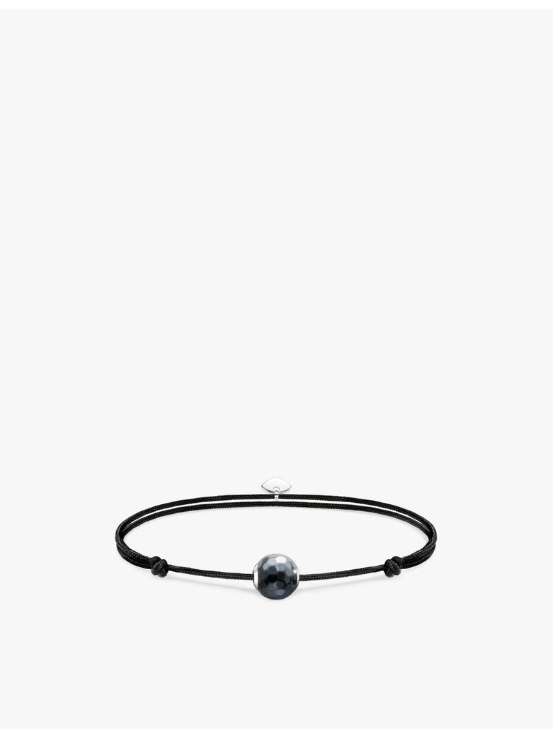 Thomas Sabo Karma Secret sterling silver haematite bracelet, imported from the UK