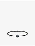 Thomas Sabo Karma Secret sterling silver haematite bracelet, imported from the UK