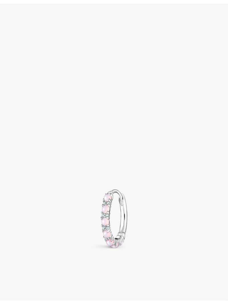 Thomas Sabo sterling silver single hoop earring with zirconia - British product