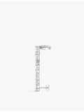 Thomas Sabo stainless steel ear climber with cubic zirconia 5cm, UK version