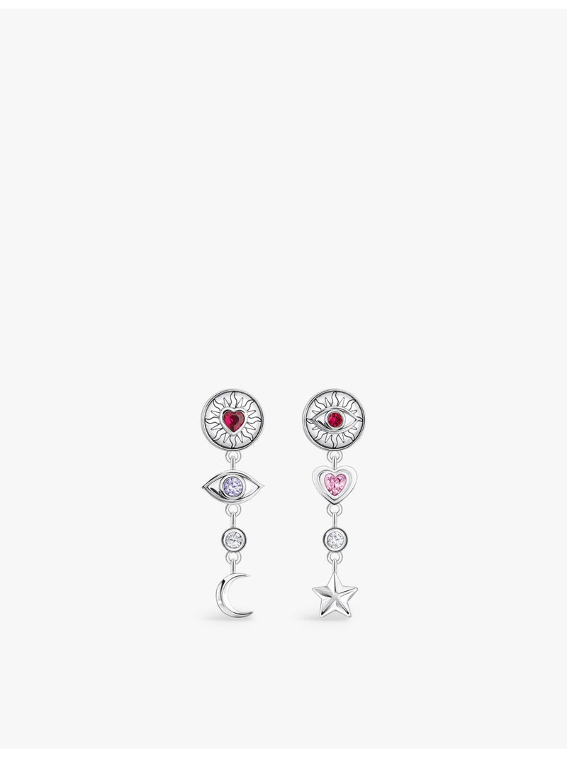 Thomas Sabo sterling silver zirconia drop earrings 36mm - British product