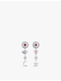 Thomas Sabo sterling silver zirconia drop earrings 36mm - British product