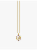 Thomas Sabo crescent moon enamel zirconia pendant 3.3cm (British brand)
