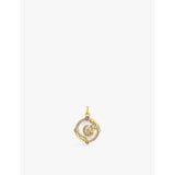 selfridges Thomas Sabo Crescent Moon Gold-Plated Sterling Silver Enamel and Zirconia Pendant 3.3cm x 2.4cm- Buy online at McGrocer