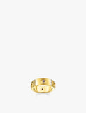 Thomas Sabo Cosmic 18ct Yellow Gold Sterling Silver and Zirconia Band Ring