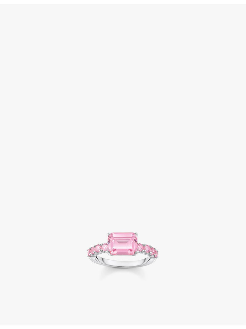 Thomas Sabo solitaire ring 925 sterling silver cubic zirconia (British brand)