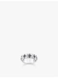 Thomas Sabo 925 sterling silver zirconia band ring 7mm - British product
