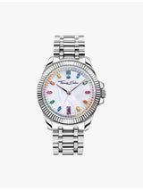 selfridges Thomas Sabo Divine Rainbow Stainless-Steel and Cubic Zirconia Quartz Watch 33mm- Buy online at McGrocer