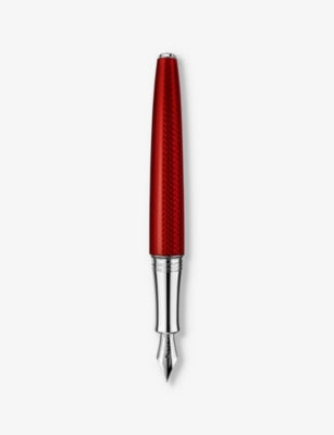 Caran d'Ache Léman medium-nib brass fountain pen, imported from the UK
