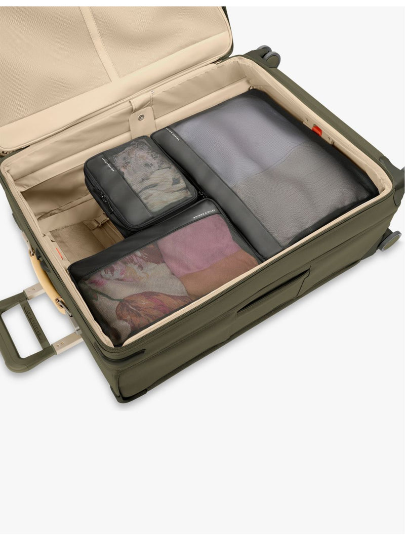 Briggs & Riley mesh packing cube set three sizes - British product