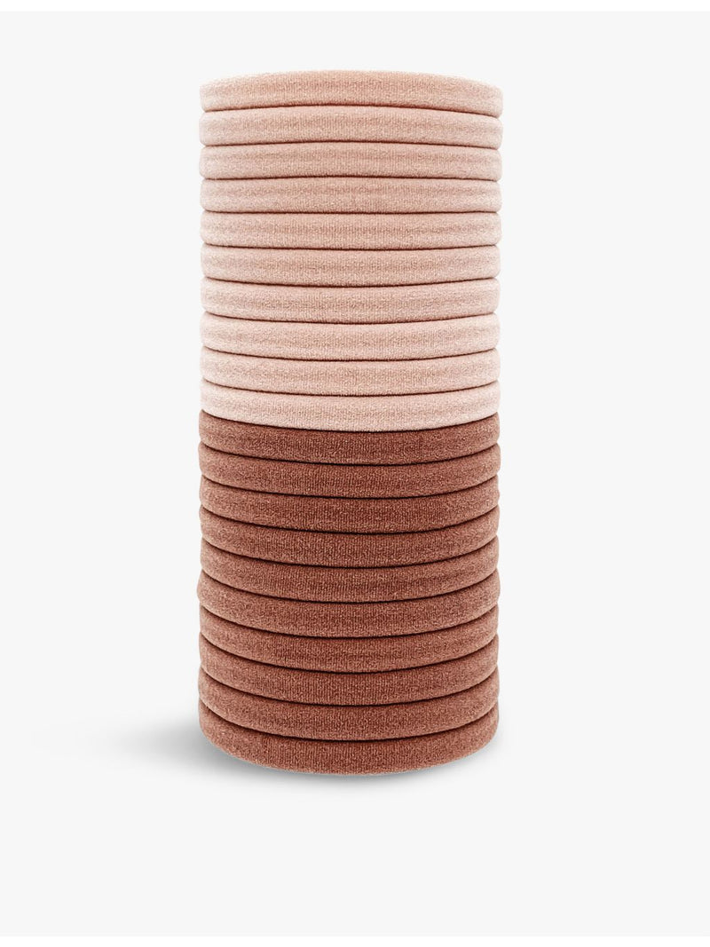 Kitsch blush nylon hair elastics pack of 20, UK version