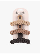 selfridges Kitsch Chain Plastic Hair Claw Clips Pack of Three- Buy online at McGrocer