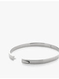 Monica Vinader sterling silver bangle with 0.015ct lab-grown diamond - British product