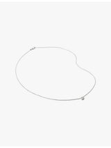 selfridges Monica Vinader Solitaire 0.06ct Lab-Grown Diamond Sterling Silver Necklace, 41-46cm- Buy online at McGrocer