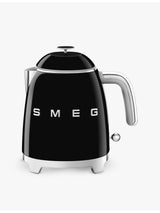 selfridges Smeg KLF05 Logo-Plaque Mini Stainless-Steel Kettle 800ml- Buy online at McGrocer