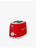 SMEG two-slice stainless steel toaster with logo plaque, UK version