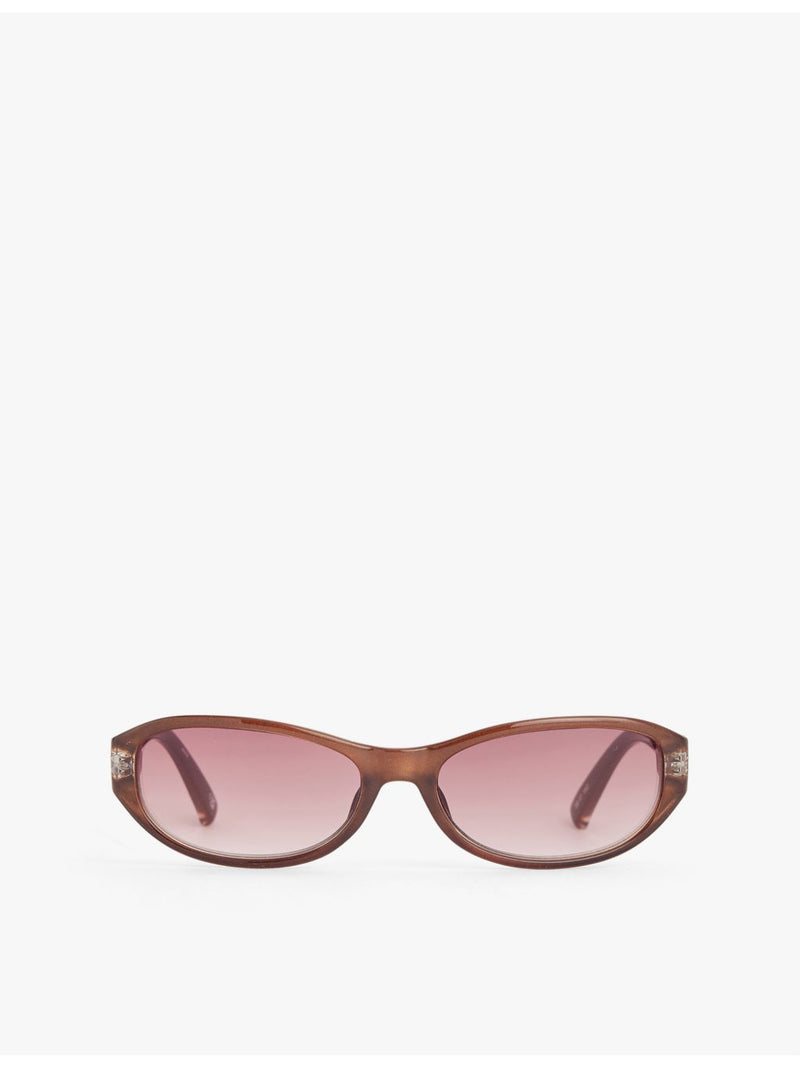 Le Specs oval-frame polycarbonate sunglasses - British product