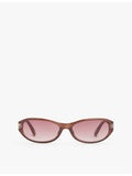 Le Specs oval-frame polycarbonate sunglasses - British product