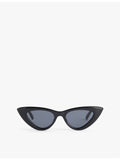 Le Specs Hypnosis cat-eye plastic sunglasses - British product