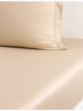 Yves Delorme Triomphe double cotton-sateen fitted sheet (British brand)