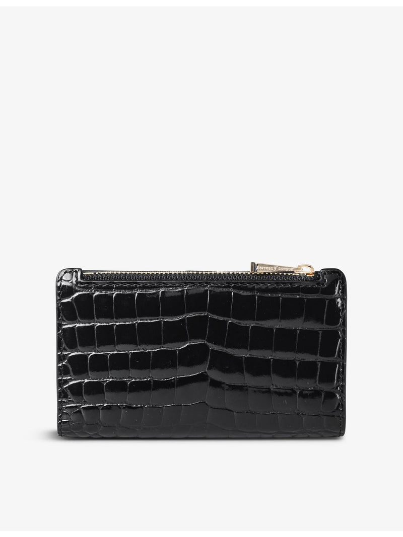 Aspinal of London Mayfair croc-effect faux-leather wallet (British brand)