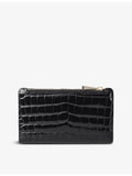Aspinal of London Mayfair croc-effect faux-leather wallet (British brand)