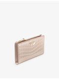 Aspinal of London Mayfair croc-effect leather wallet (British brand)