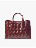 Aspinal of London Midi charm leather tote bag, imported from the UK