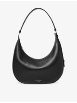 selfridges Aspinal of London Soho Large Crescent Leather Cross-Body Bag- Buy online at McGrocer