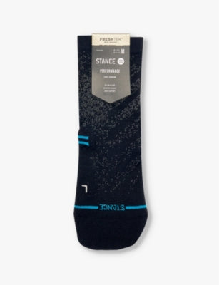 Stance Run Light Branded-Print Stretch-Woven Socks