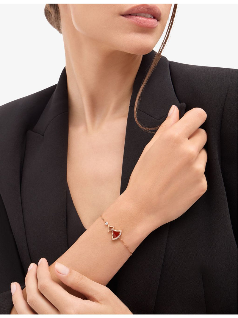 Bvlgari Divas' Dream rose gold diamond bracelet 18ct (British brand)