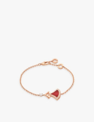 Bvlgari Divas' Dream 18ct Rose-Gold 0.10ct and 0.21ct Brilliant-Cut Diamond Bracelet