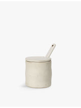 selfridges ferm LIVING Flow Porcelain Jar with Spoon 8cm- Buy online at McGrocer