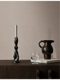 Ferm Living Doro glazed terracotta jug 20cm, imported from the UK
