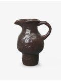 Ferm Living Doro glazed terracotta jug 20cm, imported from the UK