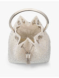 Jimmy Choo Bon Bon crystal mesh bucket bag - British product