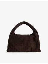 selfridges Bottega Veneta Hop Medium Suede Shoulder Bag- Buy online at McGrocer