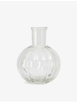 selfridges The White Company Ribbed Bud Glass Vase 11cm- Buy online at McGrocer