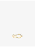 Sif Jakobs gold-plated sterling silver ring with zirconia, imported from the UK