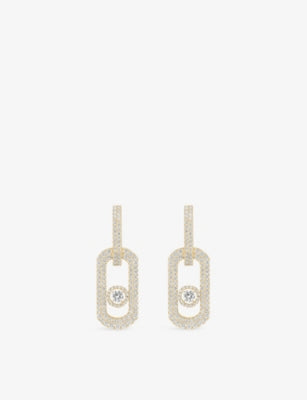 Messika 18ct yellow-gold diamond earrings 2.12ct (British brand)