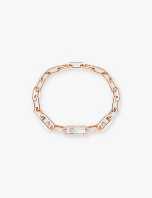 Messika 18ct gold diamond bracelet 1.03ct 18cm (British brand)